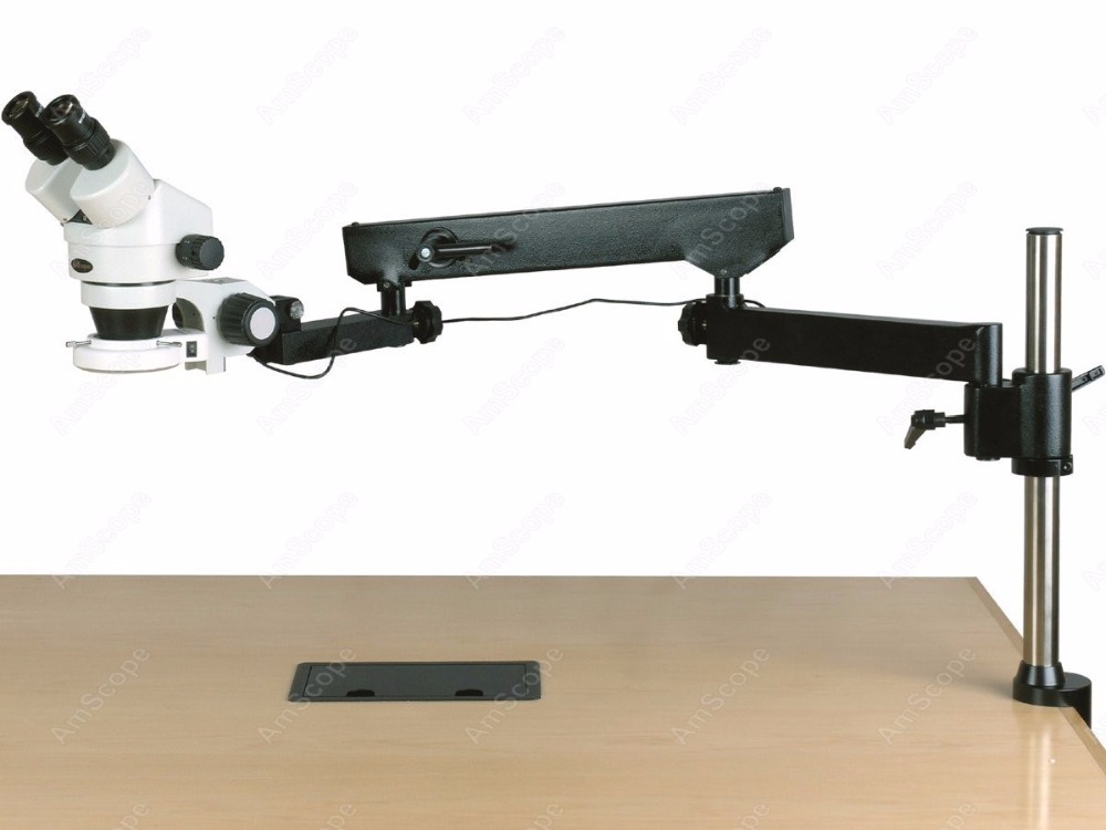 Amscope Microscope Stereo 7X-45X - Microscopio Estéreo con Zoom Binocular AmScope