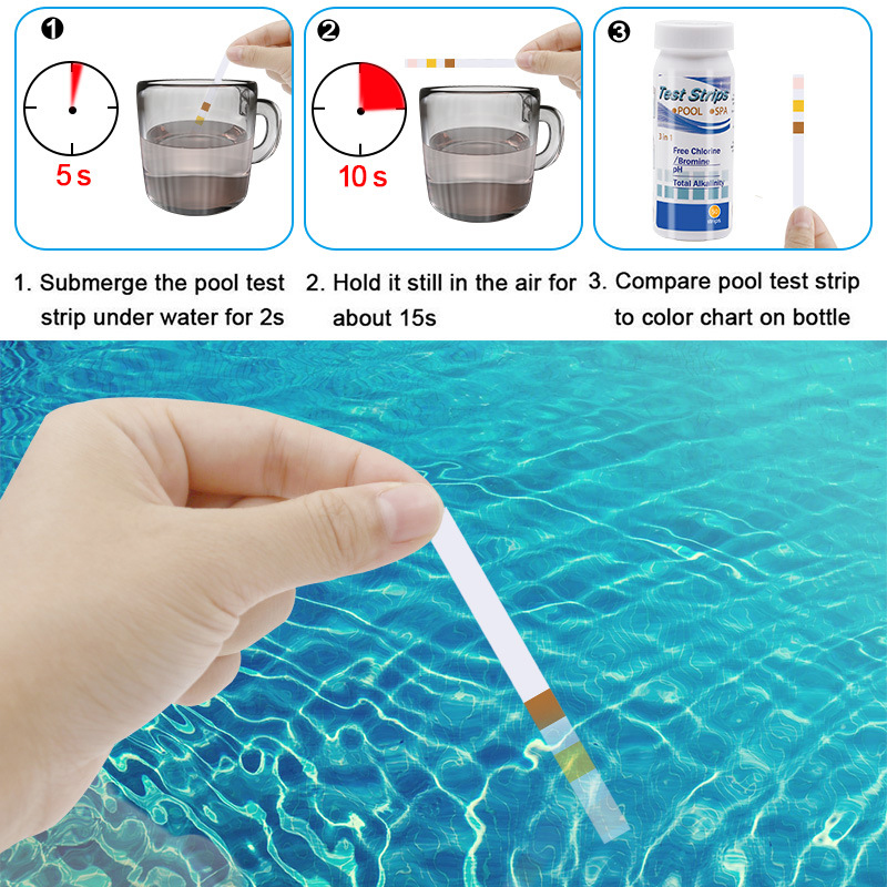 50 Tiras Reactivas de Cloro y  - Ph Strip Test reseña y precio